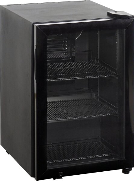 Gastro Kühlschrank mit 67 Liter - Tischmodell, Umluft, schwarz