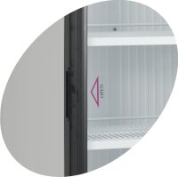 Kühlschrank mit Glastür - Werbedisplay, Umluftkühlung, 372 Liter