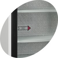 Glasschiebetüren-Kühlschrank SL 891 GL - Esta