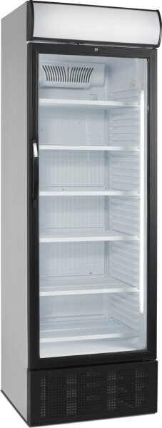 Esta Getränkekühlschrank mit 1 Glastür - 450 Liter, abschließbar, weiß