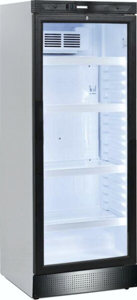 Energieeffizienter Kühlschrank mit Glastür - 298 Liter, Umluftkühlung, abschließbar