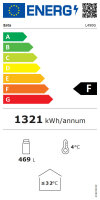 Esta Displaykühlschrank mit 298 Liter - Umluft, LED Innenbeleuchtung, energieeffizient
