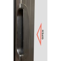 Gastro Glastürkühlschrank mit 372 Liter - Thermoglas, automatische Tauwasserverdunstung