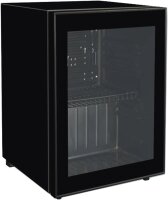 Schwarzer Tischkühlschrank mit Glastür -...