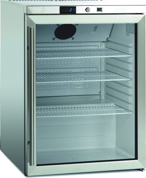 Kühlschrank  mit automatische Türschließung - 1 Glastür, 148 Liter