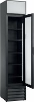 Esta Kühlschrank mit 160 Liter - schmal, 1 Glastür, schwarz