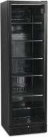 Schwarzer Kühlschrank mit 1 Thermoglastür - 387...