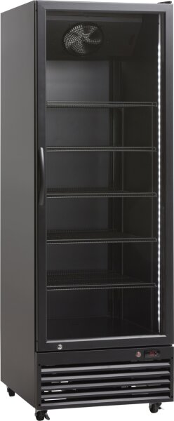 Esta Glastürkühlschrank mit 592 Liter - Umluftkühlung, schwarz
