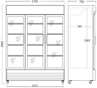 Getränkekühlschrank HD1502GLSS - Esta