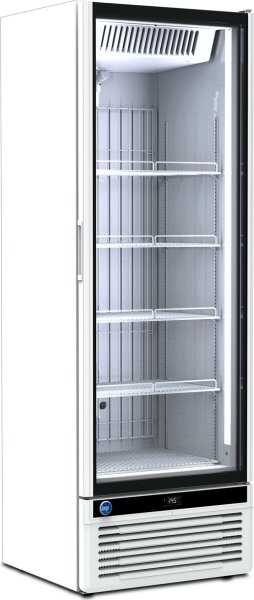 Irap Getränkekühlschrank mit 1 Glastür - 420 Liter, automatische Abtauung, weiß