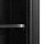 Esta Glastürkühlschrank mit 182 Liter Slimline - Umluftkühlung, schwarz