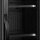 Esta Glastürkühlschrank mit 182 Liter Slimline - Umluftkühlung, schwarz