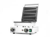 Hendi Waffeleisen Lollipop für 4 Waffel - mit Antihaftbeschichtung & Timer, 50–220 °C