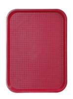 Serviertablett, HENDI, Rot, 305x415x(H)20mm