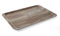 Serviertablett aus Melamin mit Holzoptik , AmerBox, Holz...