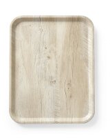 Serviertablett aus Melamin mit Holzoptik , AmerBox, Holz...