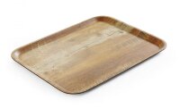 Serviertablett aus Melamin mit Holzoptik , AmerBox, Holz,...