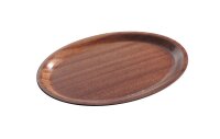 Serviertablett in Holzoptik, oval, AmerBox, Mahagoni,...