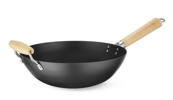 Wok mit Holzgriff, HENDI, Ø324x565mm