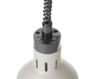Höhenverstellbare Wärmelampe, zylinderförmig, HENDI, Weiß, 230V/250W, Ø175x(H)250mm