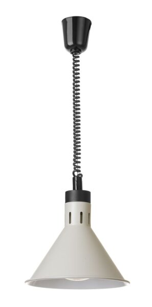 Höhenverstellbare Wärmelampe, konisch, HENDI, Weiß, 230V/250W, 275x(H)250mm