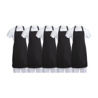 Whites Latzschürze Poly-Baumwolle Schwarz (5...