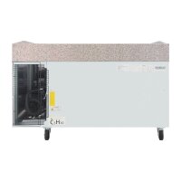 Polar U-Series Doppelter Pizzatisch mit Granitplatte 428Ltr