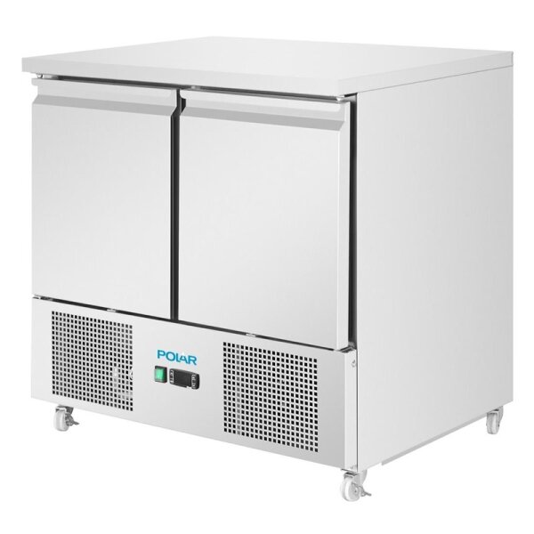 Polar U-Serie Belüfteter 2 Türen Saladette Tresen