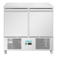 Polar U-Serie Belüfteter 2 Türen Saladette Tresen