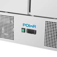 Polar U-Serie Belüfteter 2 Türen Saladette Tresen
