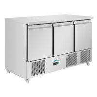 Polar U-Serie Belüftete 3 Tür Salatette Theke