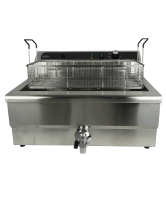Elektro Tischfriteuse 25L - Mit Abflussventil