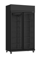 Kühlschrank 2 Glastüren Schwarz Irm-770 Bl