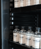 Kühlschrank 1 Glastür Schwarz Mit Canopy Sve-450 Blc