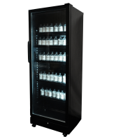 Combisteel Kühlschrank mit 1 Glastür - 400 Liter, LED-Beleuchtung, 5 Preiskartenhalter