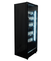 Combisteel Kühlschrank mit 1 Glastür - 400 Liter, LED-Beleuchtung, 5 Preiskartenhalter