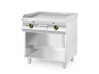 Gasgrillplatte, glatt, mit auf 3 Seiten geschlossenem...