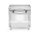 Gasgrillplatte, glatt, mit auf 3 Seiten geschlossenem Unterschrank, HENDI, Kitchen Line, 10kW, 800x700x(H)900mm