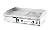 Grill, halb glatt, halb gerippt, HENDI, Budget Line, 400V/4400W, 720x460x(H)241mm