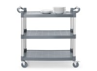 Servierwagen aus Polypropylen mit Lagen, groß, AmerBox, 1010x500x(H)960mm