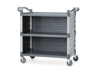 Servierwagen aus Polypropylen mit Lagen, groß, AmerBox, Inklusive Regalseitenwände, 1010x500x(H)960mm