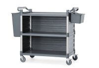 Servierwagen aus Polypropylen mit Lagen, groß, AmerBox, Inklusive Regalseitenwände, 1010x500x(H)960mm