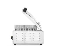 Rollengrill, 1-Zone mit Energiesparabdeckung, HENDI, 9 Rollen, 230V/790W, 566x450x(H)259mm