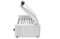 Rollengrill, 1-Zone mit Energiesparabdeckung, HENDI, 9 Rollen, 230V/790W, 566x450x(H)259mm