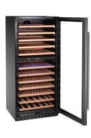 Weinkühler, 2 Zonen, 124 Flaschen, Arktic, 265L, Schwarz, 569x595x(H)1397mm
