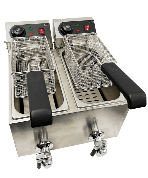 Elektro Tischfriteuse 2X4 L