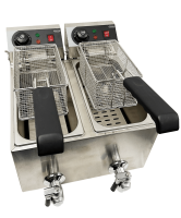 Elektro Tischfriteuse 2X4 L