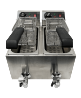 Elektro Tischfriteuse 2X4 L