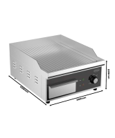 Elektro Grillplatte Gerillt