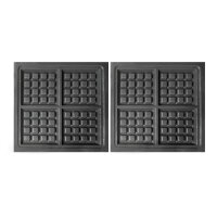 Rotierendes Waffeleisen 4St Brüssel Waffel
